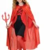 Halloweenaccessoires Kindercape Rood Met Zwarte Kraag