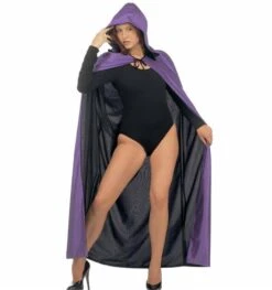 HalloweenkledingVerkoop -HalloweenkledingVerkoop halloweenaccessoires luxe zwart paarse 2 zijdige c 1