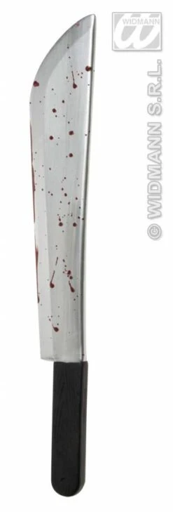 Halloweenaccessoires Machet Mes Met Bloed 54cm