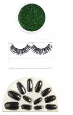 Halloweenaccessoires Make-up Set Groen