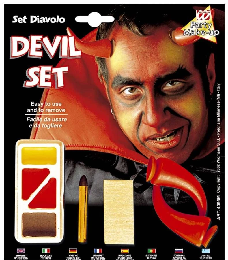 Halloweenaccessoires Make-up Set Met Accessoires 1 Halloweenaccessoires Make-up Set Met Accessoires