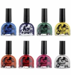 Halloweenaccessoires Nagellak Zwart