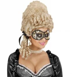 Halloweenaccessoires Oogmasker Zwart/goud Met Kant Op Ogen -HalloweenkledingVerkoop halloweenaccessoires oogmasker zwart goud met kant 2