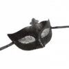 Halloweenaccessoires Oogmasker Zwart Met Pailletten En Tule