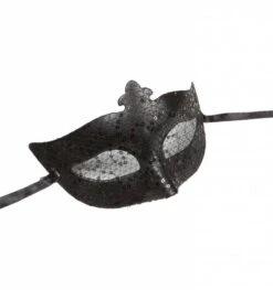 Halloweenaccessoires Oogmasker Zwart Met Pailletten En Tule