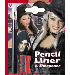 Halloweenaccessoires Oogpotlood Zwart Met Slijper