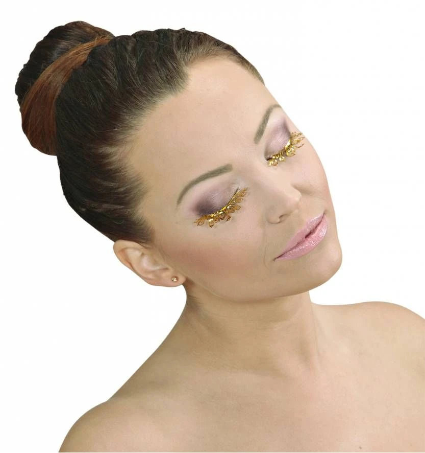 Halloweenaccessoires Oogwimpers Goud Tattoo 1 Halloweenaccessoires Oogwimpers Goud Tattoo