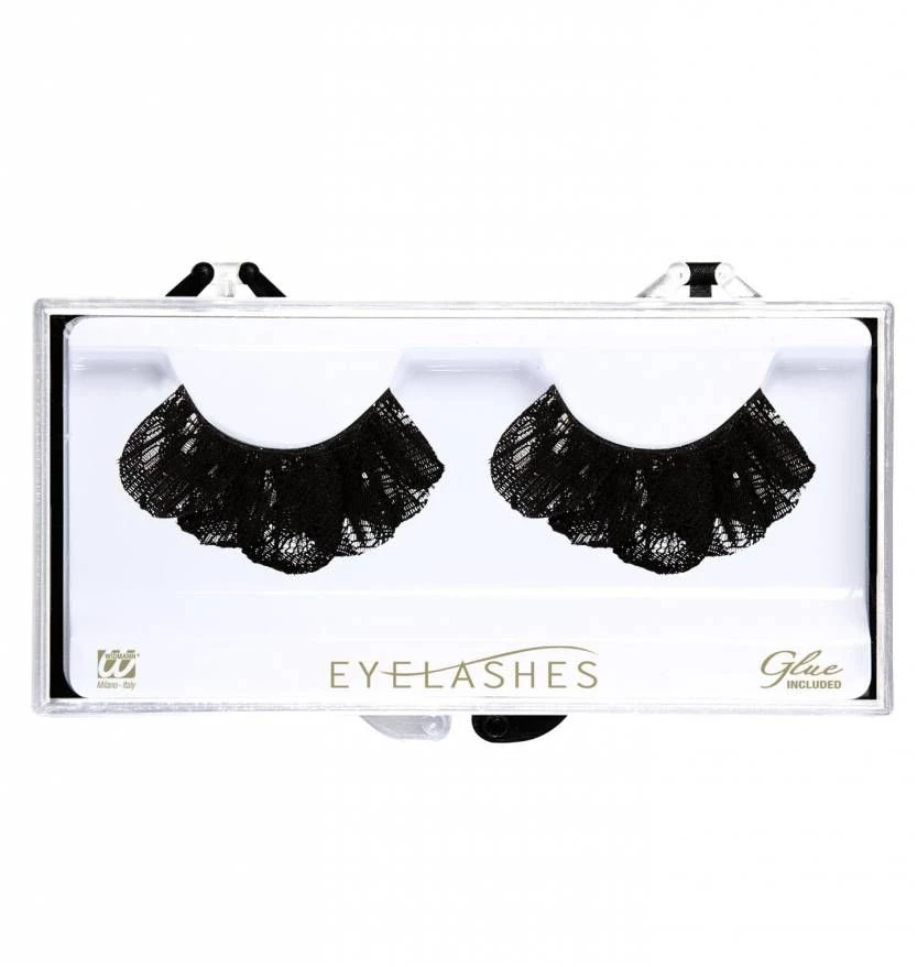 Halloweenaccessoires Oogwimpers Zwartkant 2 Halloweenaccessoires Oogwimpers Zwartkant - Afbeelding 2