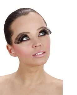 Halloweenaccessoires Oogwimperszwart Extra Lang