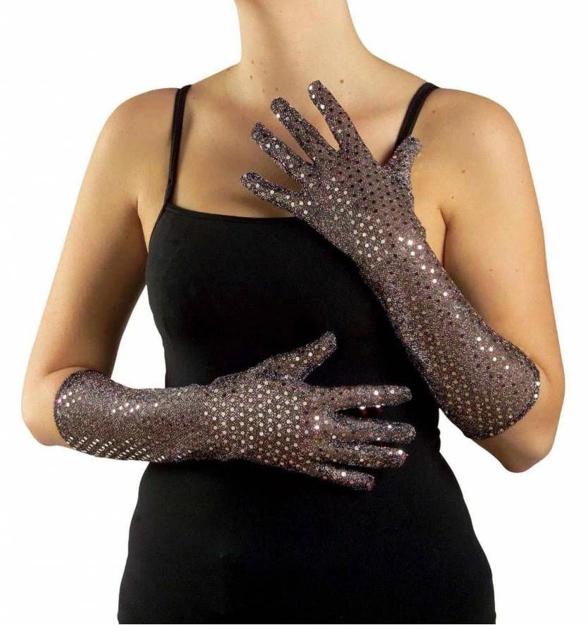 Halloweenaccessoires Pailletten Handschoenen 3 Halloweenaccessoires Pailletten Handschoenen - Afbeelding 3