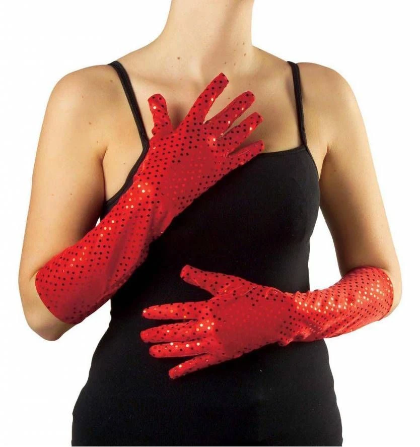 Halloweenaccessoires Pailletten Handschoenen Goud/zilver 1 Halloweenaccessoires Pailletten Handschoenen Goud/zilver