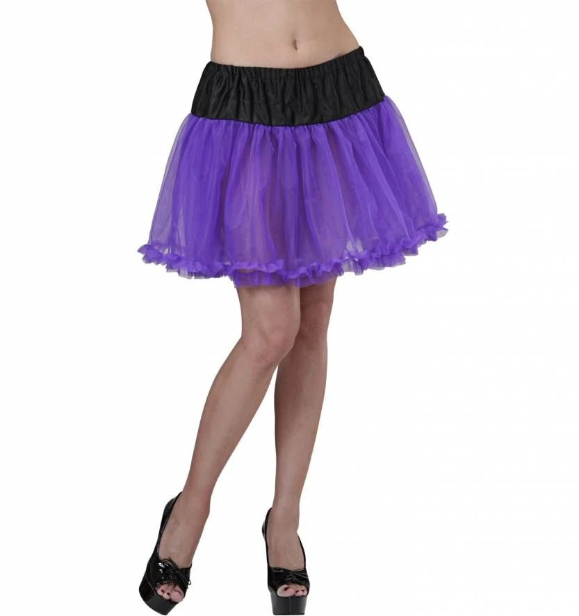 Halloweenaccessoires Petticoat Zwart/paars 1 Halloweenaccessoires Petticoat Zwart/paars