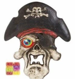 Halloweenaccessoires Piratenschedel Met Meerkleurig Licht