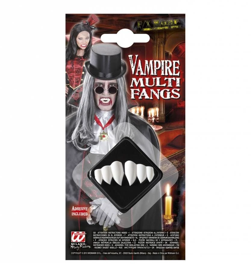 Halloweenaccessoires Pk 12 Vampire Fangs Kit 1 Halloweenaccessoires Pk 12 Vampire Fangs Kit