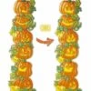 Halloweenaccessoires Pompoen Verticale Decoratie 41x132cm