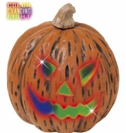 Halloweenaccessoires Pompoenveranderend Licht 20x23cm