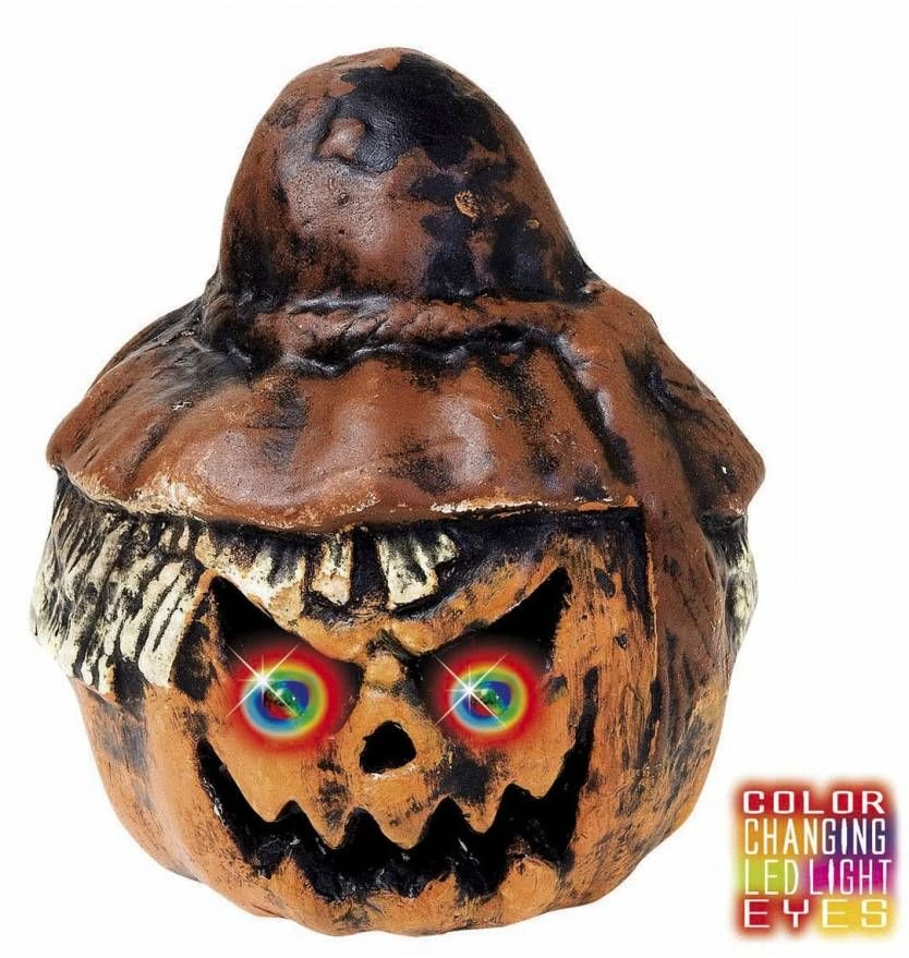 Halloweenaccessoires Pompoenvogelverschrikker Met Licht 1 Halloweenaccessoires Pompoenvogelverschrikker Met Licht
