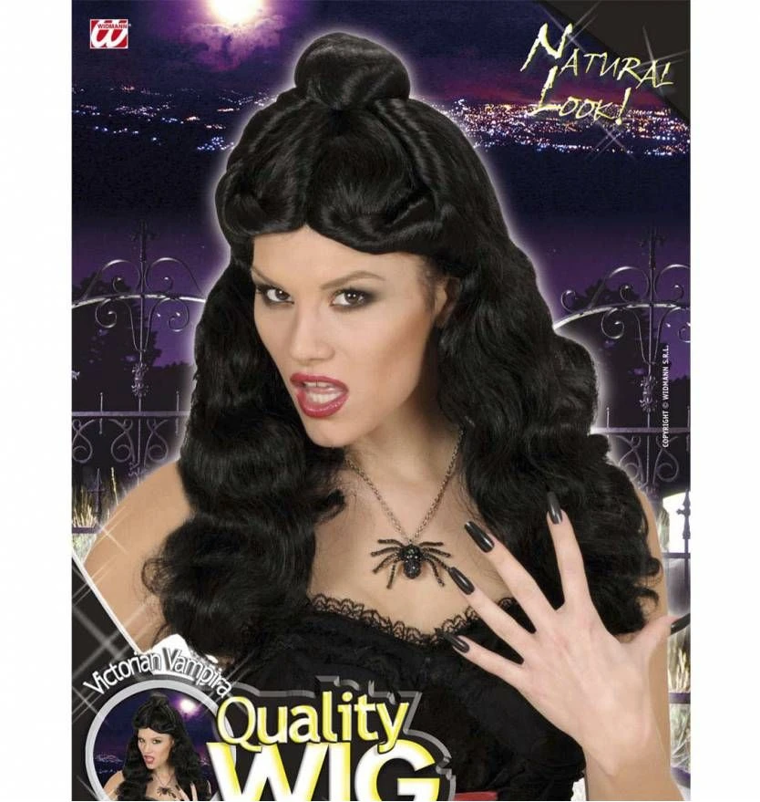 Halloweenaccessoires Pruik Western Belle Zwart 2 Halloweenaccessoires Pruik Western Belle Zwart - Afbeelding 2