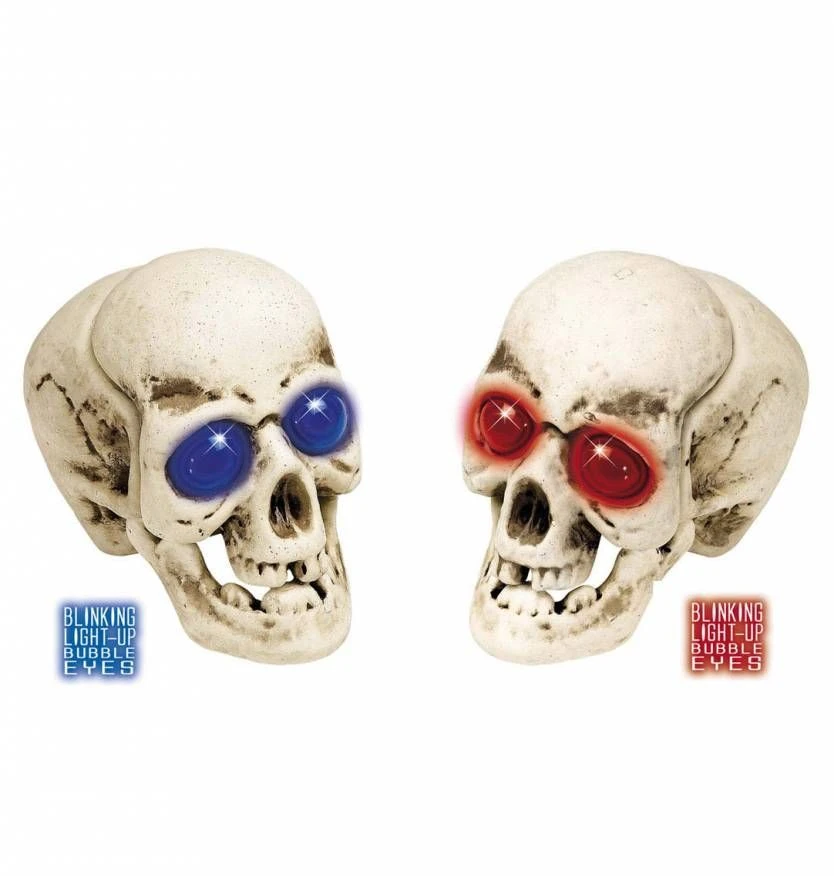 Halloweenaccessoires Schedel Bolle Ogen Met Licht 1 Halloweenaccessoires Schedel Bolle Ogen Met Licht