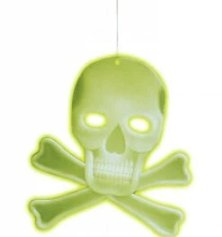 Halloweenaccessoires Schedel Decoratie Met 2 Botten Lichtgevend In Donker
