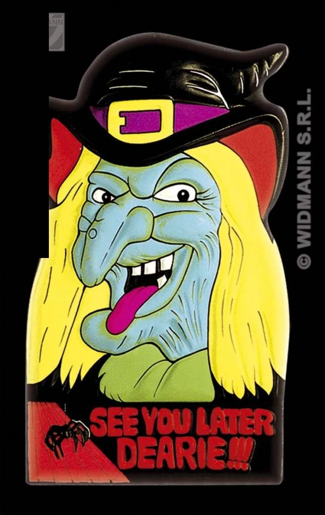 Halloweenaccessoires Skelet/heks Wanddecoratie 55x35cm 3 Halloweenaccessoires Skelet/heks Wanddecoratie 55x35cm - Afbeelding 3