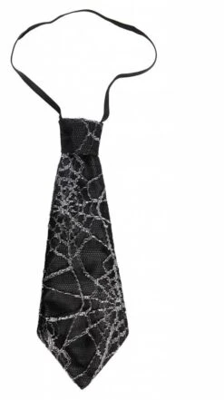 Halloweenaccessoires Stropdas Spinneweb 27cm