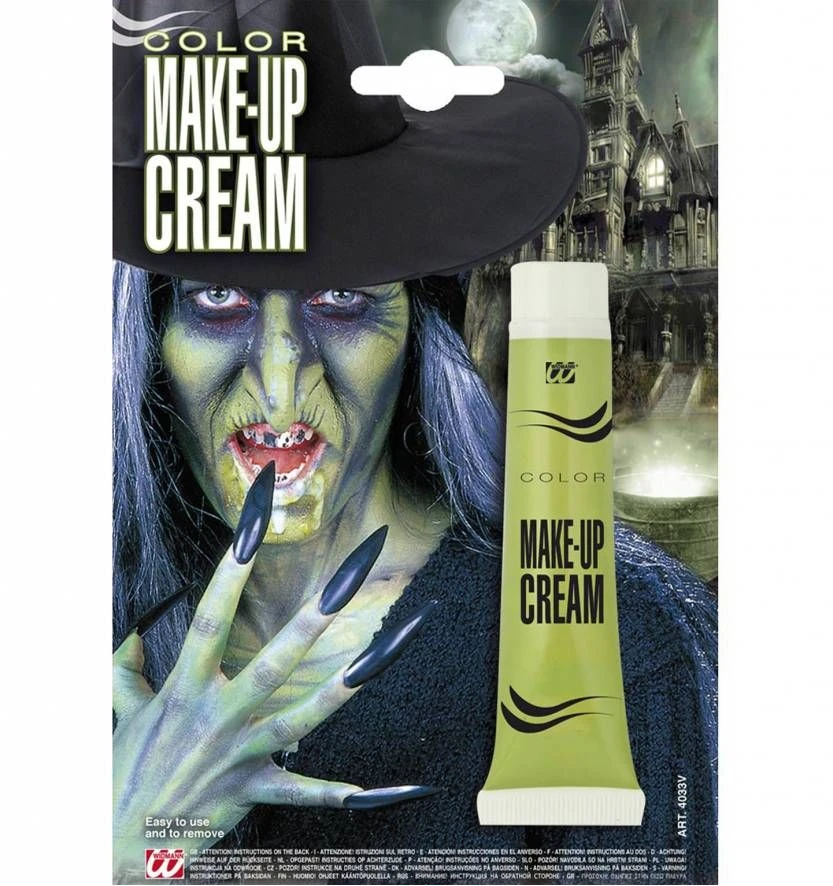 Halloweenaccessoires Tube Make-up Groen 7 Halloweenaccessoires Tube Make-up Groen - Afbeelding 7