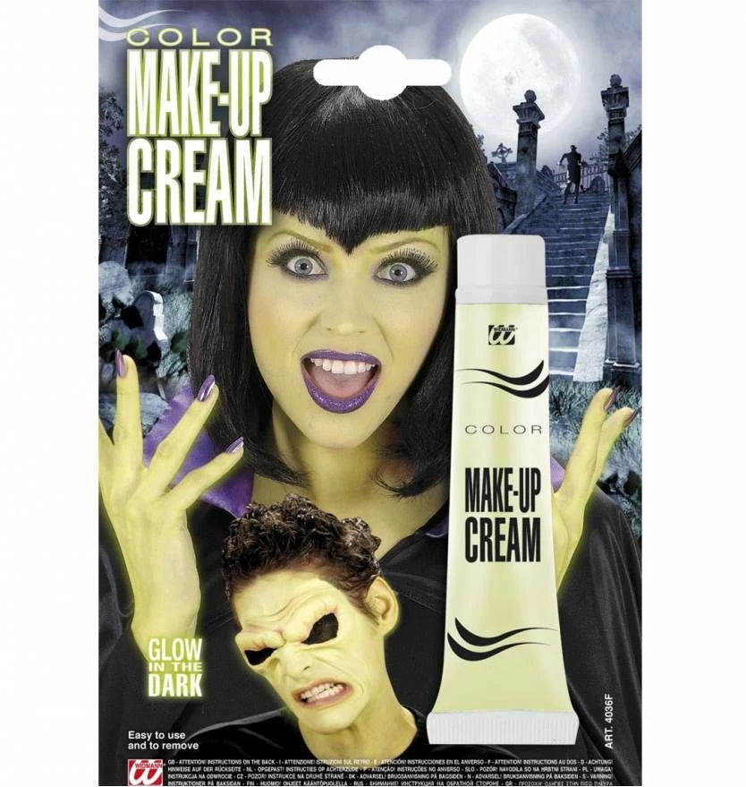 Halloweenaccessoires Tube Make-up Groen 8 Halloweenaccessoires Tube Make-up Groen - Afbeelding 8