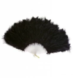 Halloweenaccessoires Veren Waaier Zwart