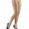 Halloweenaccessoires Visnet Panty Diamandzwart
