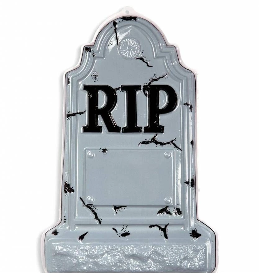 Halloweenaccessoires Wanddecoratie Grafsteen 1 Halloweenaccessoires Wanddecoratie Grafsteen