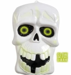 Halloweenaccessoires Wanddecoratie Schedel Lichtend In Donker