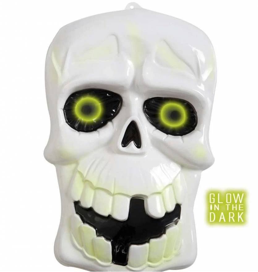 Halloweenaccessoires Wanddecoratie Schedel Lichtend In Donker 1 Halloweenaccessoires Wanddecoratie Schedel Lichtend In Donker