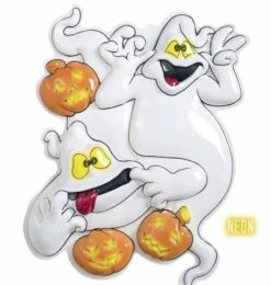 Halloweenaccessoires Wanddecoratie Spook Met Pompoenen