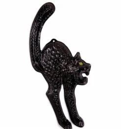 Halloweenaccessoires Wanddecoratie Zwarte Kat Lichtgevend In Donker 3d