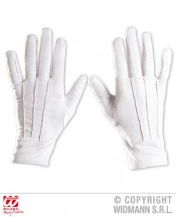 Halloweenaccessoires Witte Handschoenen