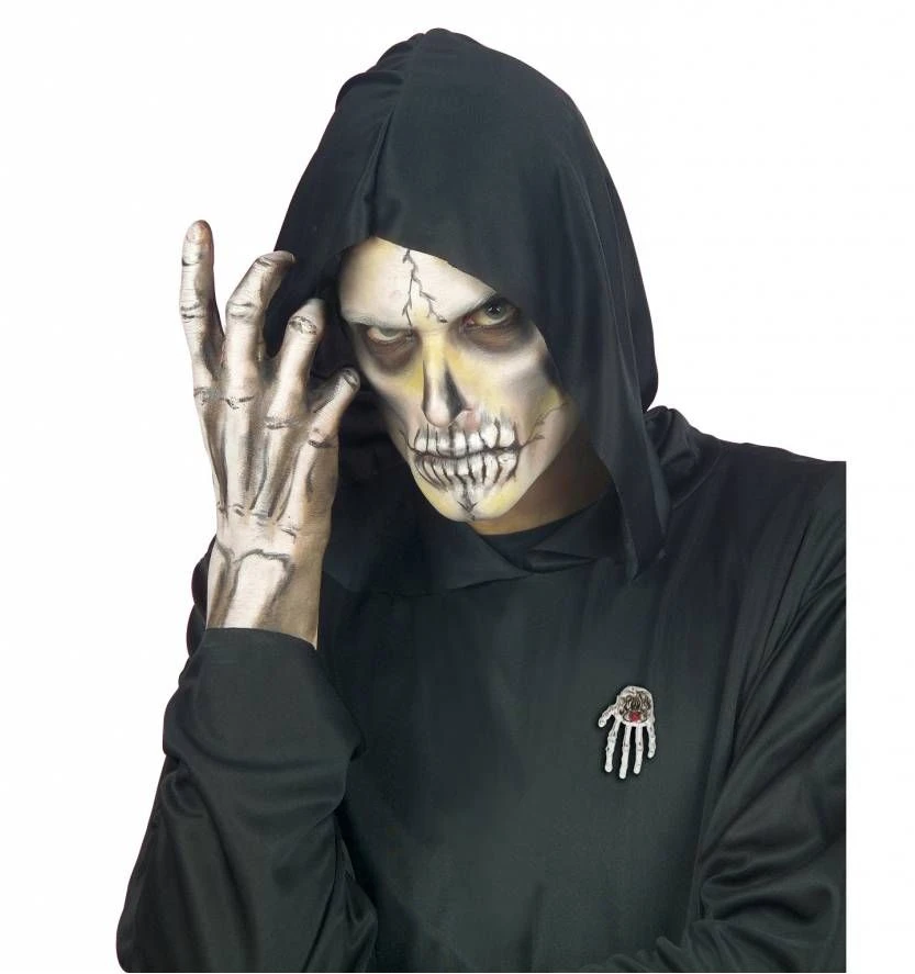 Halloweenartikel Broche Skelethand 2 Halloweenartikel Broche Skelethand - Afbeelding 2