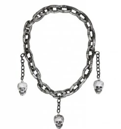 Halloweenartikel Ketting Met Schedels