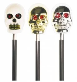 Halloweenartikel Schedelwandelstok Met Geluid