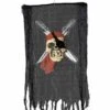 Halloweenartikelen Banner Piratenschedel Met Zwaard