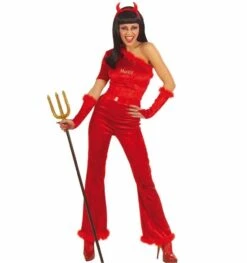 Halloweenkleding Duivelinnen Pakje Met Lichtjes