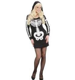 Halloweenkleding Glamour Skeletten Vrouw