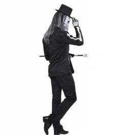 Halloweenkleding Jas Met Skeletopdruk Voor Halloween