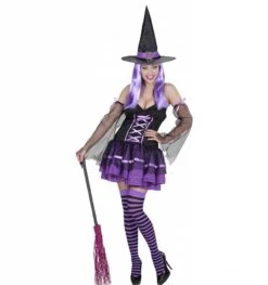 Halloweenkleding Kleurige Heksenjurkjes
