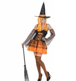 Halloweenkleding Kleurige Heksenjurkjes -HalloweenkledingVerkoop halloweenkleding kleurige heksenjurkjes 3