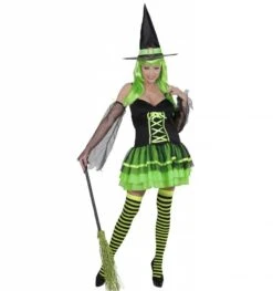 Halloweenkleding Kleurige Heksenjurkjes -HalloweenkledingVerkoop halloweenkleding kleurige heksenjurkjes 6