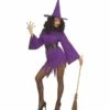 Halloweenkleding: Paarse Ondeugende Heksen Jurkjes