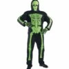 Halloweenkleding: Skeletarkostuums In Verschillende Kleuren