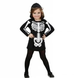 Halloweenkleding Skeleten Jurkje Voor Meisjes