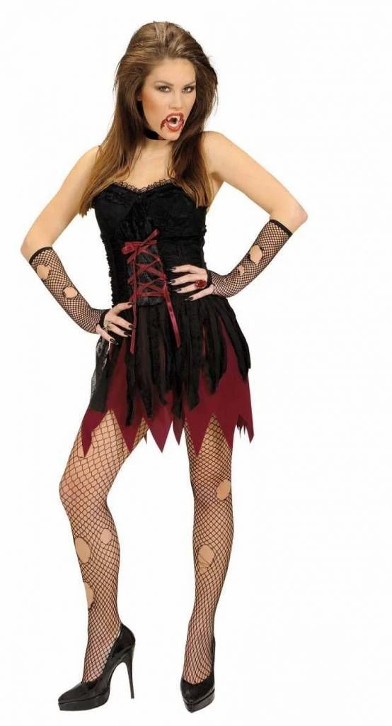 Halloweenkleding: Vampier Jurk Uit Vervlogen Tijden 1 Halloweenkleding: Vampier Jurk Uit Vervlogen Tijden